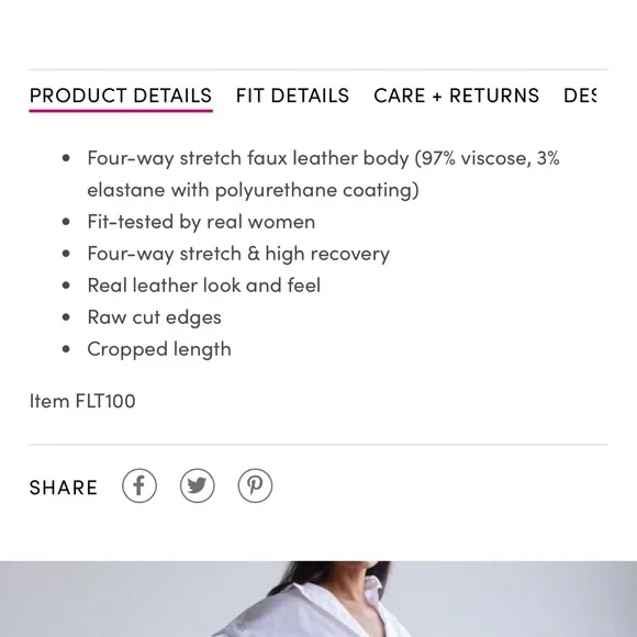 Commando Women's Burgundy Faux Leather Crop Top sz M - Picture 8 of 8